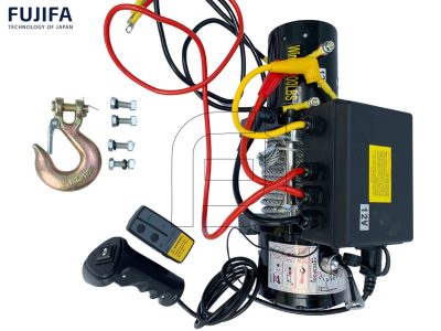 Máy tời điện ắc quy FUJIFA 6000LBS 12V/24V-2700Kg 11