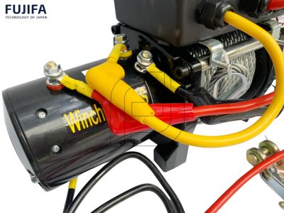 Máy tời điện ắc quy FUJIFA 6000LBS 12V/24V-2700Kg 14