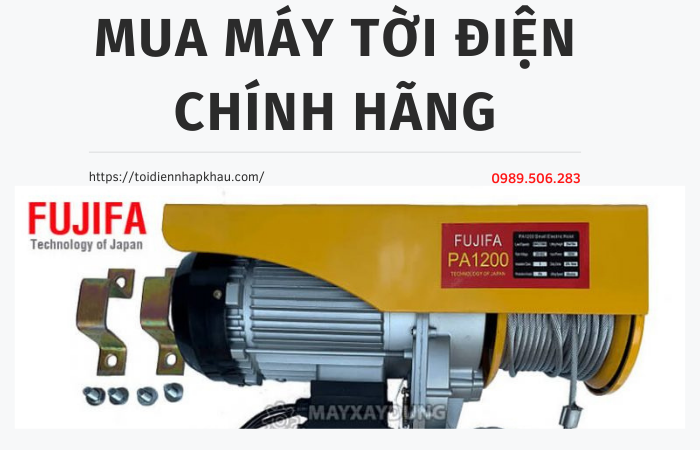 Nên mua máy tời điện chính hãng ở đâu uy tín 2