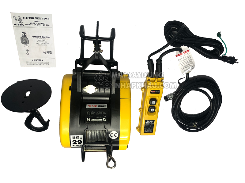 Đặc điểm của máy tời điện mini Kio Winch