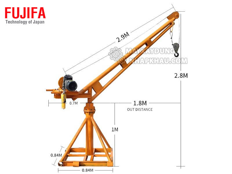 Lưu ý an toàn khi vận hành cẩu xoay 360 độ xây dựng