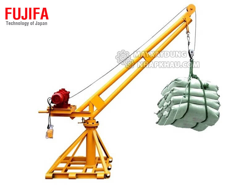 Cẩu xoay xây dựng FUJIFA 360 độ 800 kg thép ống tròn