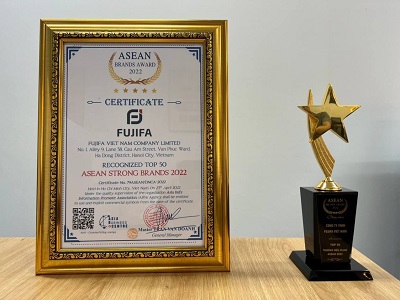 FUJIFA tự hào nhận giải 'Thương hiệu mạnh ASEAN 2022' - thanhnien.vn 2